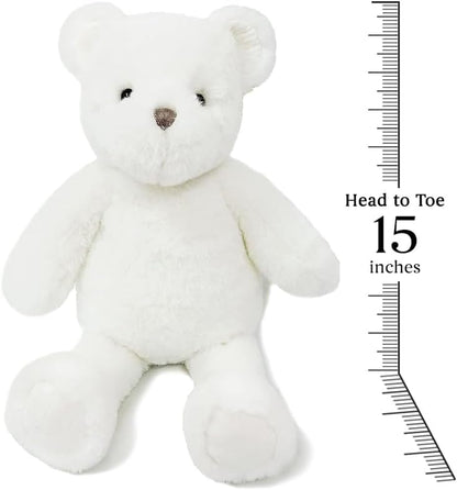 MON AMI Beaumont Luxe Teddy Bear Stuffed Animal - 15", Teddy Bear Plush Gifts for Baby Shower, Cute Plushies for Kids of All Ages