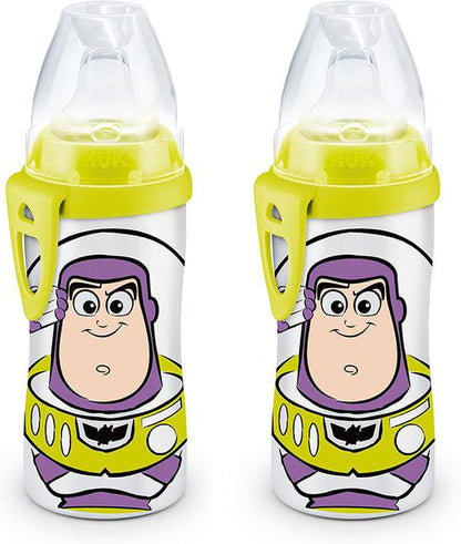 NUK Buzz Lightyear Active Cup, 10 Oz, 2-Pack – BPA Free, Spill Proof Sippy Cup