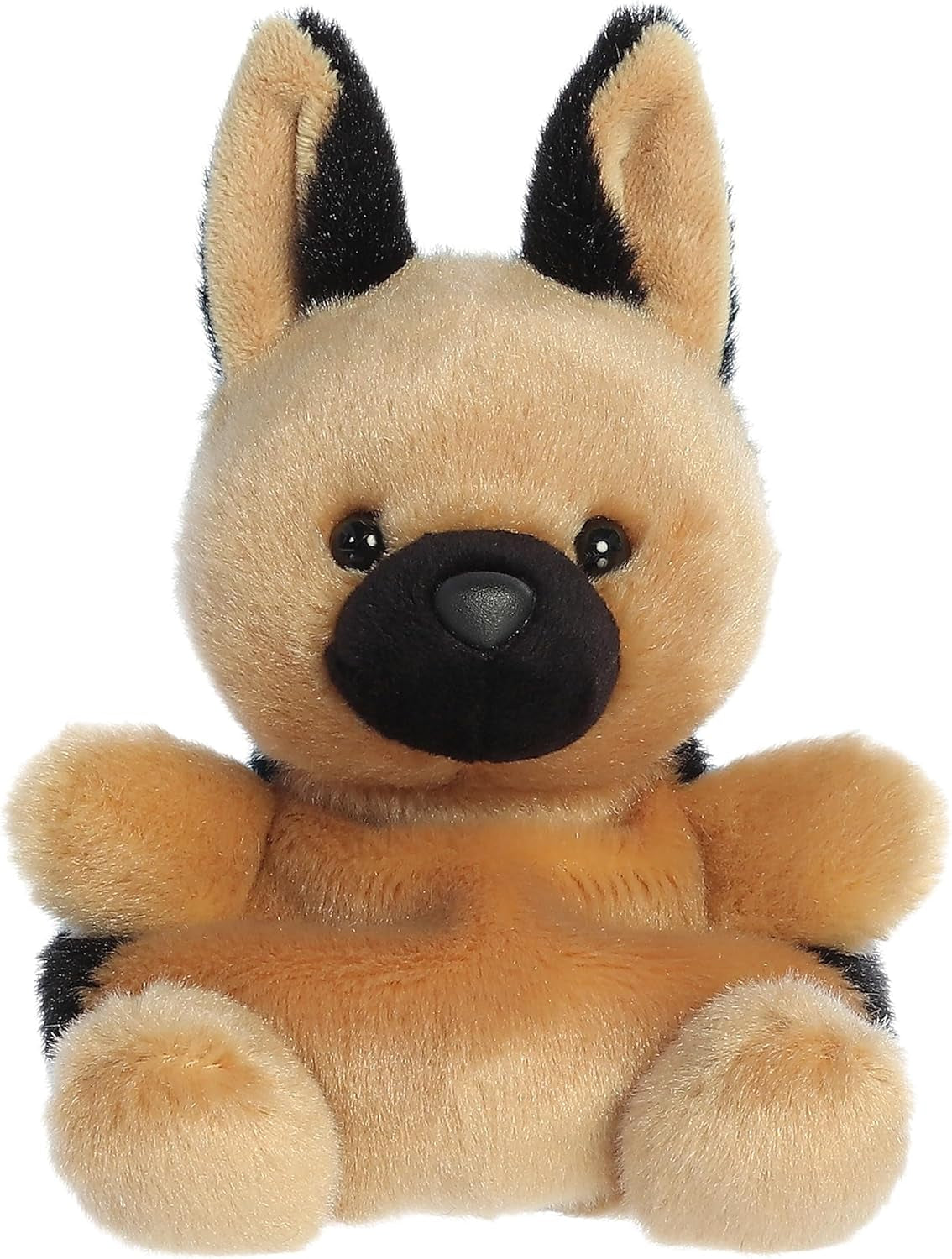 Aurora® Adorable Palm Pals™ Hans German Shepherd™ Stuffed Animal - Pocket-Sized Play - Collectable Fun - Brown 5 Inches