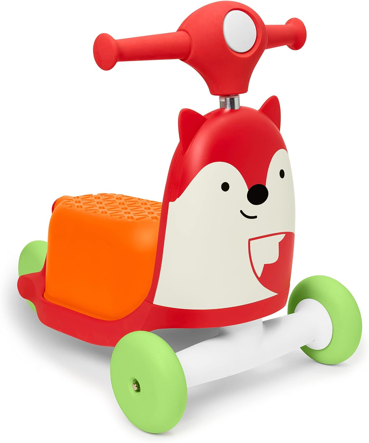 Skip Hop 3-In-1 Baby Activity Push Walker to Toddler Scooter, Zoo Fox