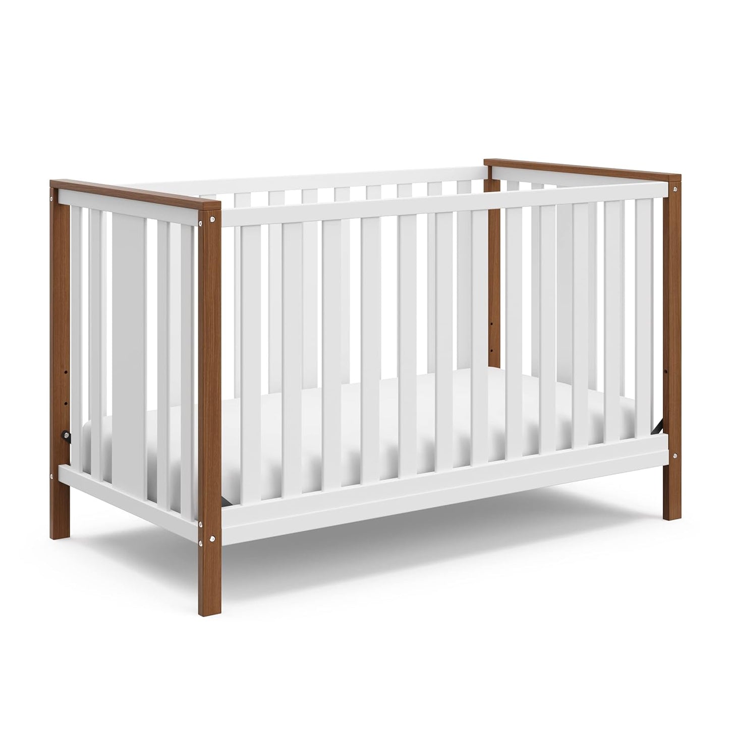 Storkcraft Modern Pacific 5-In-1 Convertible Crib (Black) – GREENGUARD Gold Certified, Converts from Baby Crib to Toddler Bed and Full-Size Bed, Adjustable Mattress Support Base