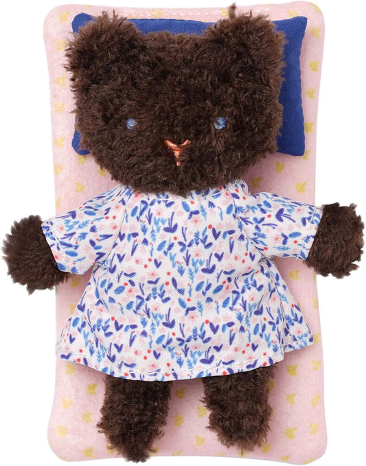 Manhattan Toy Little Nook Bluebell Bear Stuffed Animal with Removable Clothing, Sleeping Bag & Keepsake Box