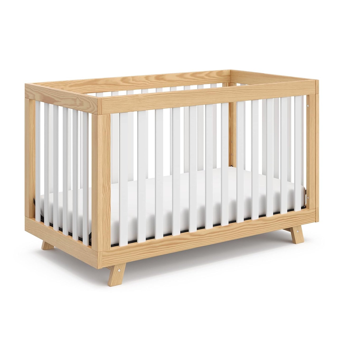 Storkcraft Beckett Convertible Crib (Black) – Converts from Baby Crib to Toddler Bed and Daybed, Fits Standard Full-Size Crib Mattress, Adjustable Mattress Support Base