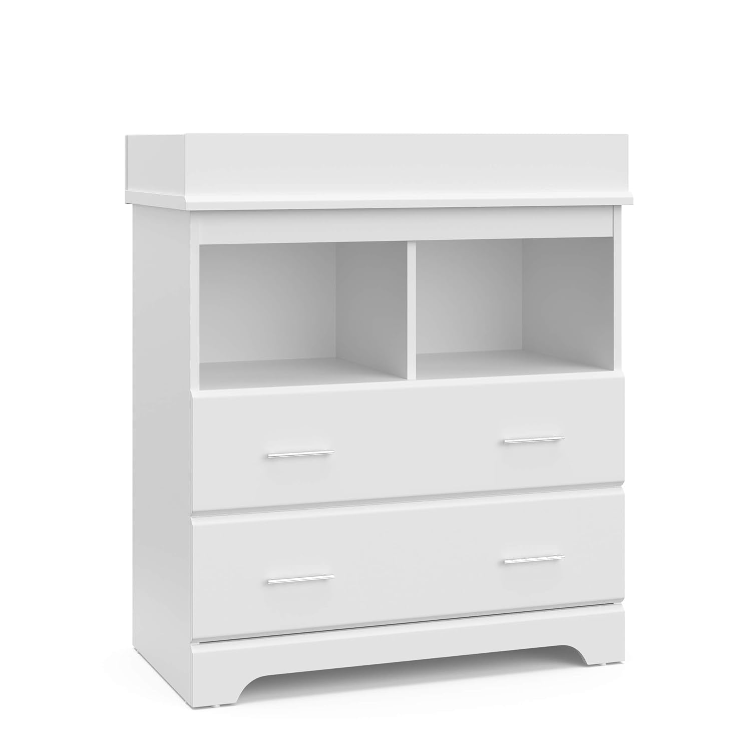 Storkcraft Brookside 6 Drawer Double Dresser (White) – GREENGUARD Gold Certified, Dresser for Nursery, Kids, Chest of Drawers