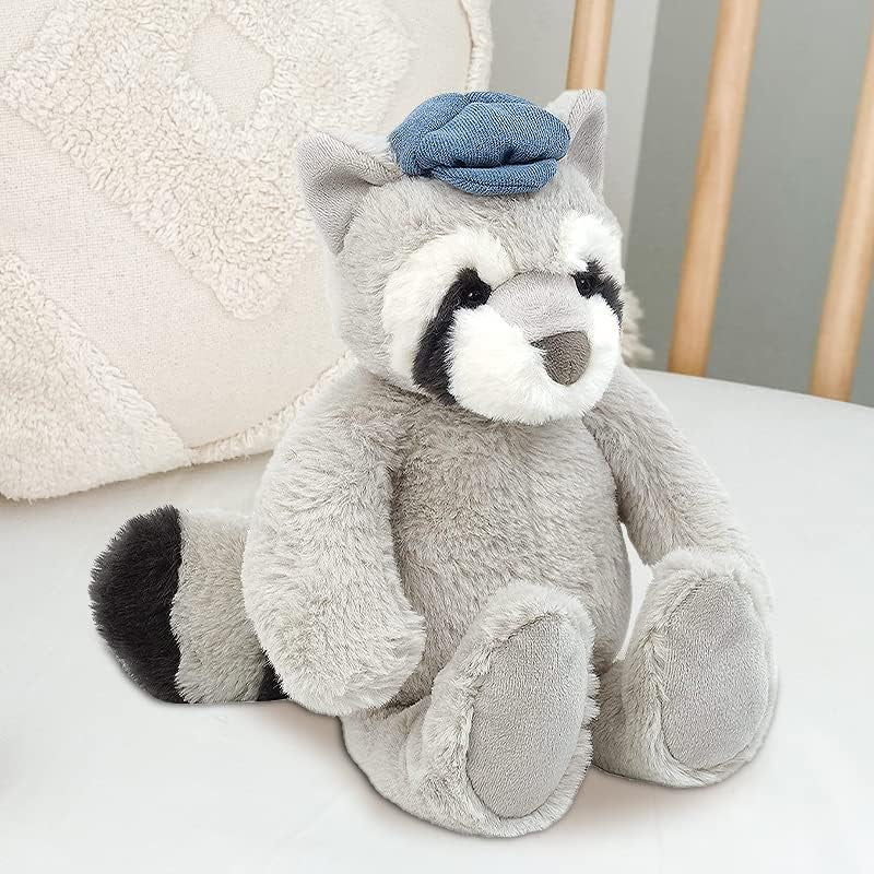 MON AMI Rupert the Raccoon Stuffed Animal Plush – 13”, Soft & Cuddly, Use as Toy/Nursery Room Décor, Wild Animals, Great Gift for Kids of All Ages