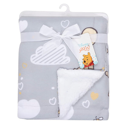 Lambs & Ivy Hunny Bear Pooh Baby Blanket - Gray, Animals, Disney, Bear