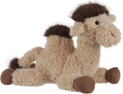 Apricot Lamb Lazy Camel Plush Stuffed Animals for Kids, Soft Cute Plush Toys for Baby Girl and Boy, Fluffy Lazy Camel Brown 11.5 Inches