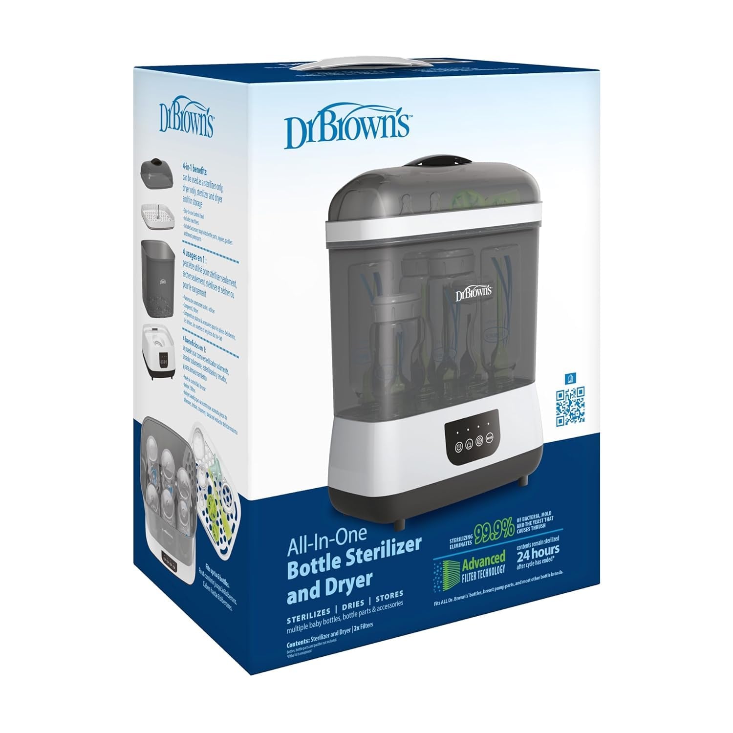 Dr. Brown'S All-In-One Sterilizer and Dryer for Baby Bottles, Parts & Other Newborn Essentials