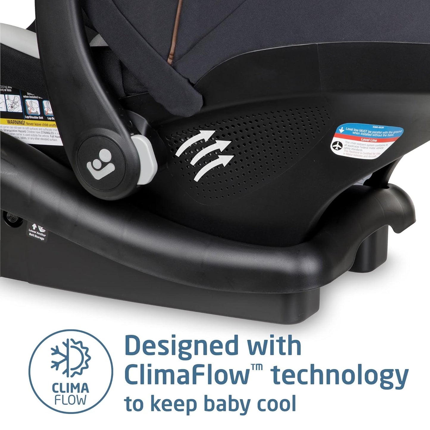 Maxi-Cosi Mico Luxe Infant Car Seat, Rear-Facing for Babies from 4-30 Lbs, New Hope Navy