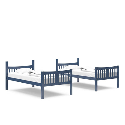 Storkcraft Caribou Twin-Over-Twin Bunk Bed (Navy) – GREENGUARD Gold Certified, Converts to 2 Individual Twin Beds