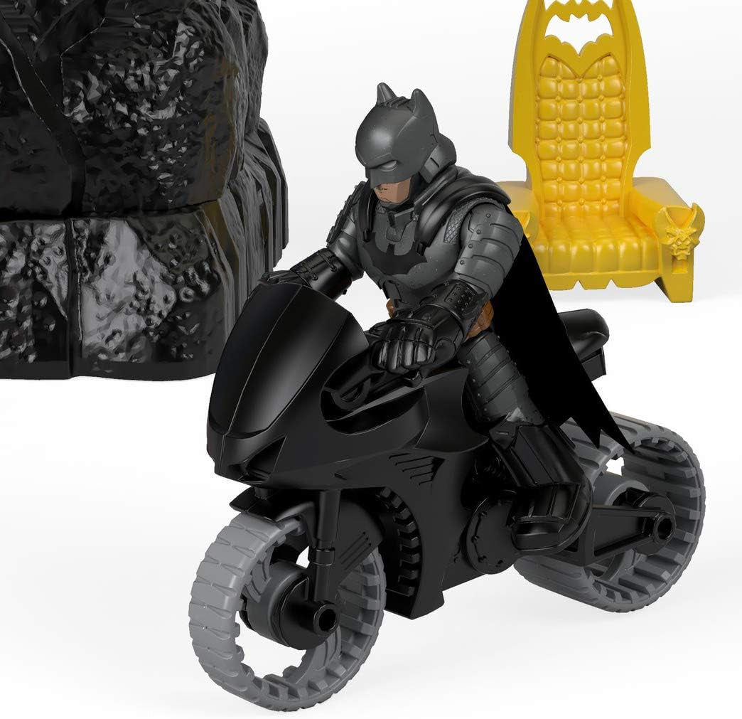 Fisher-Price Imaginext DC Super Friends Batman Toy, Wayne Manor Batcave Playset with Figure & Batcyle for Pretend Play Kids Ages 3+ Years (Amazon Exclusive)