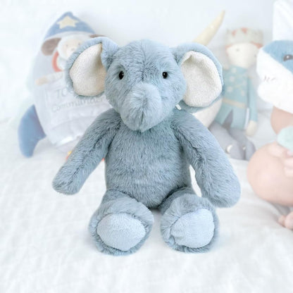 MON AMI Emmie the Elephant Stuffed Animal – 10” Blue, Premium Plush Toy, Soft & Cuddly, Great Gift for Newborns, Kids, Boys, Girls