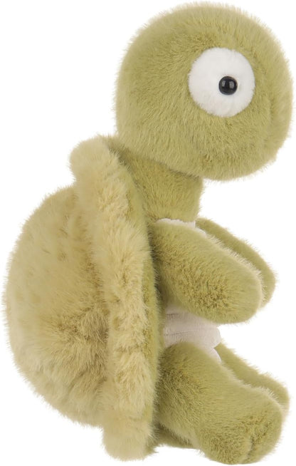 Apricot Lamb Slow Turtle Plush Stuffed Animals for Kids, Soft Cute Plush Toys for Baby Girl and Boy, Fluffy Slow Turtle Green 8.3 Inches