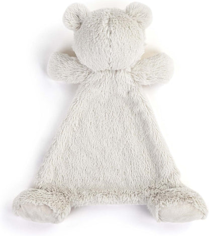 DEMDACO Birthstone Color Tourmaline and Grey 13 X 11 Inch Childrens Stuffed Animal Blankie Bear October