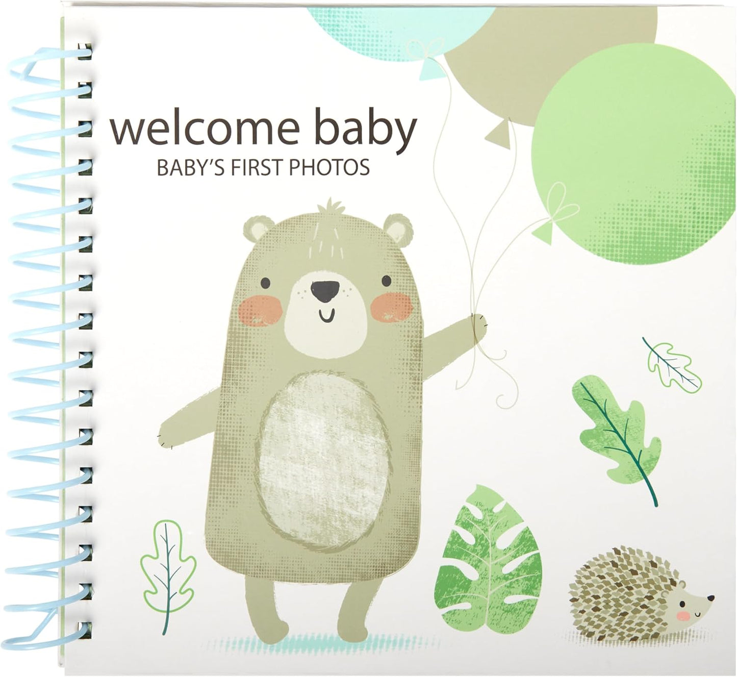 C.R. Gibson Forest Friends Gender Neutral Baby Photo Album Book, Holds 64 Photos, 8.5" X 9", Multicolor