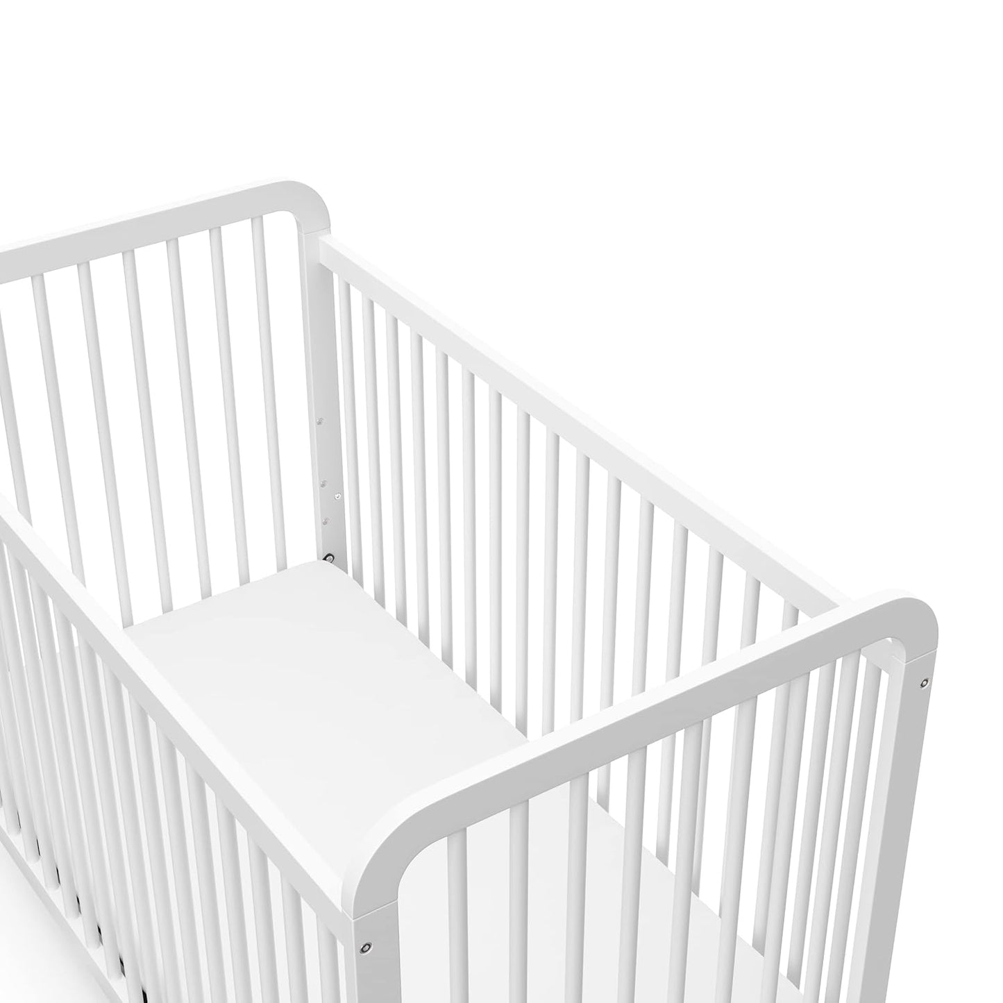 Storkcraft Pasadena 3-In-1 Convertible Crib (White) – GREENGUARD Gold Certified, Converts to Daybed and Toddler Bed, Fits Standard Full-Size Crib Mattress, Adjustable Mattress Height