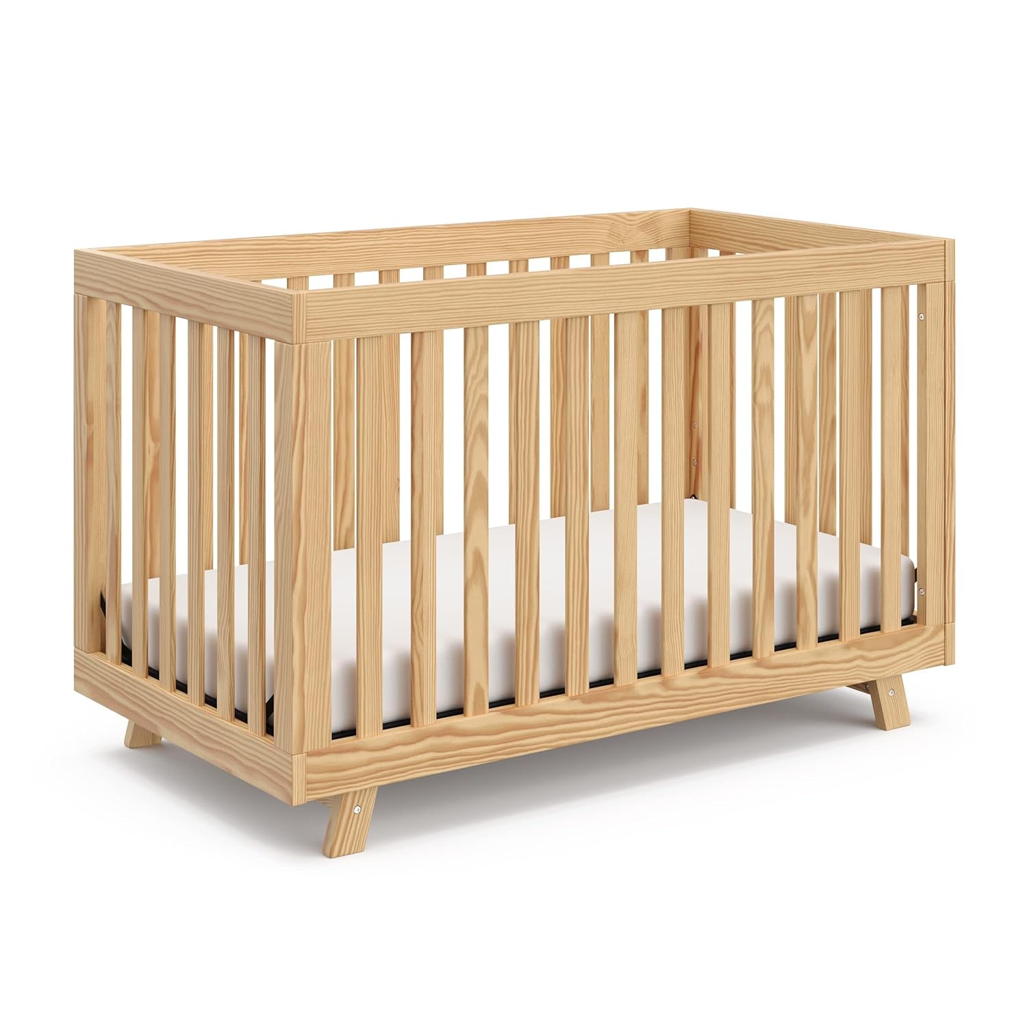 Storkcraft Beckett Convertible Crib (Black) – Converts from Baby Crib to Toddler Bed and Daybed, Fits Standard Full-Size Crib Mattress, Adjustable Mattress Support Base