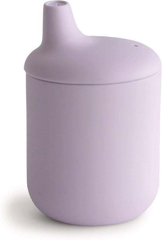 Mushie 100% Silicone Baby Sippy Cup | 6 Months+ (Soft Lilac)