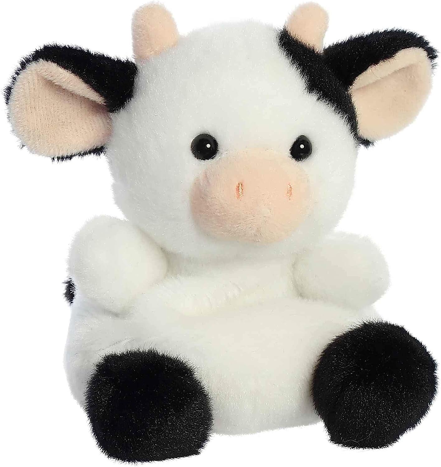 Aurora® Adorable Palm Pals™ Sweetie Cow™ Stuffed Animal - Pocket-Sized Play - Collectable Fun - White 5 Inches