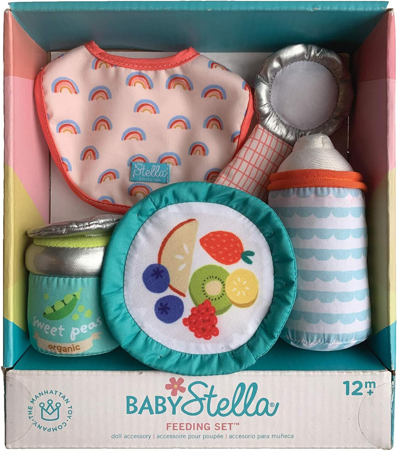 Manhattan Toy Stella Collection Baby Doll Feeding Set for 12" and 15" Dolls