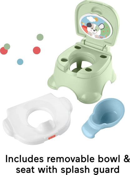 Fisher-Price Toddler Toilet 3-In-1 Puppy Perfection Potty Training Seat and Step Stool with Removable Ring