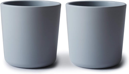 Mushie Dinnerware Cups for Kids | Made in Denmark, Set of 2 (Cloud)