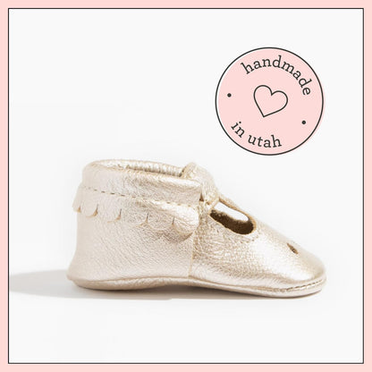 Freshly Picked Soft Sole Mary Jane Moccasins, Baby Girl/Toddler Shoes, Multiple Sizes and Colors