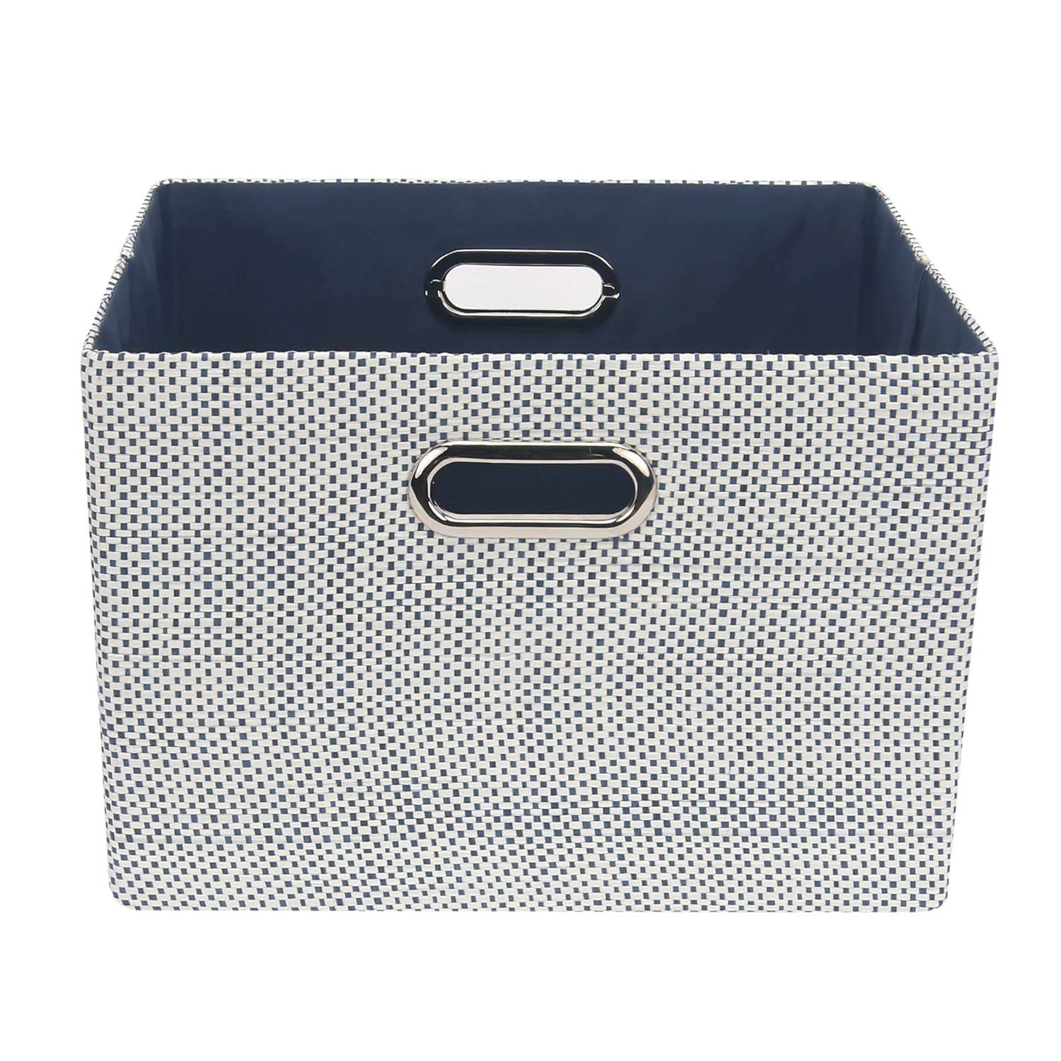 Lambs & Ivy Foldable/Collapsible Storage Bin/Basket Organizer with Handles, Blue