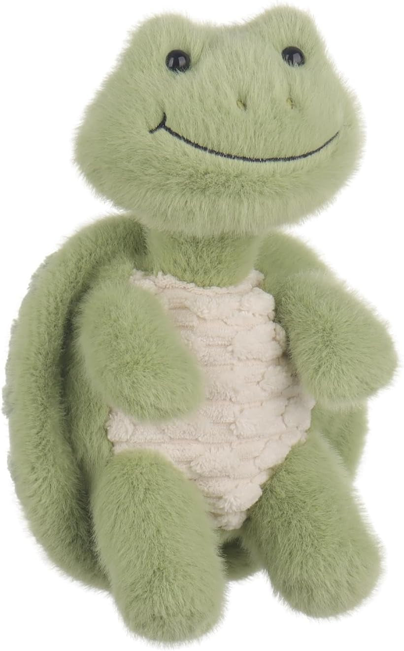 Apricot Lamb Witty Turtle Ryan Plush Stuffed Animals for Kids, Soft Cute Plush Toys for Baby Girl and Boy, Fluffy Witty Turtle Green 8.3 Inches