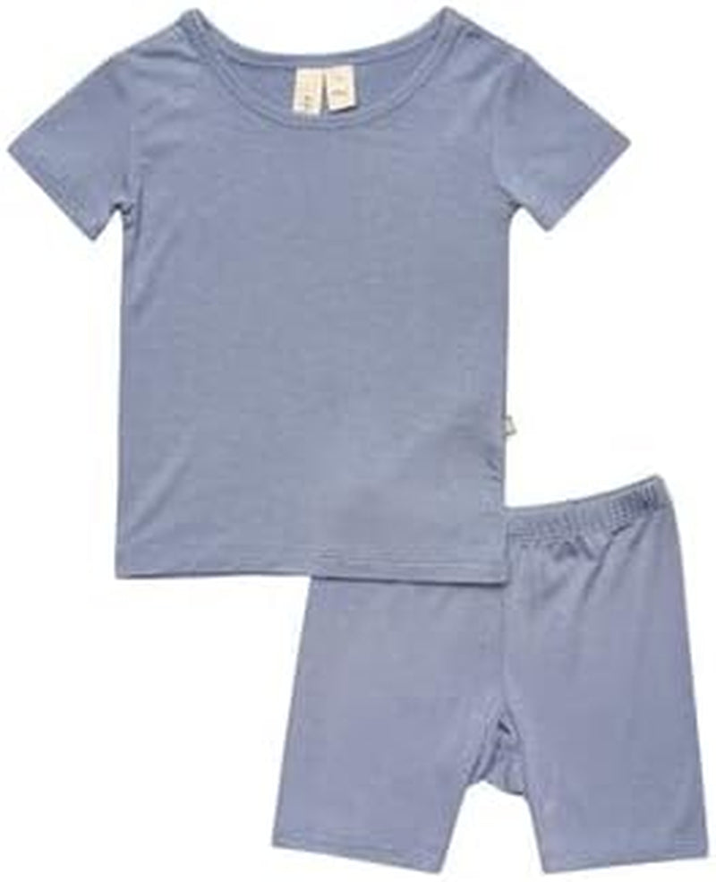 KYTE BABY, Short Sleeve Toddler Pajama Set, 97% Rayon Made from Bamboo, 3% Spandex