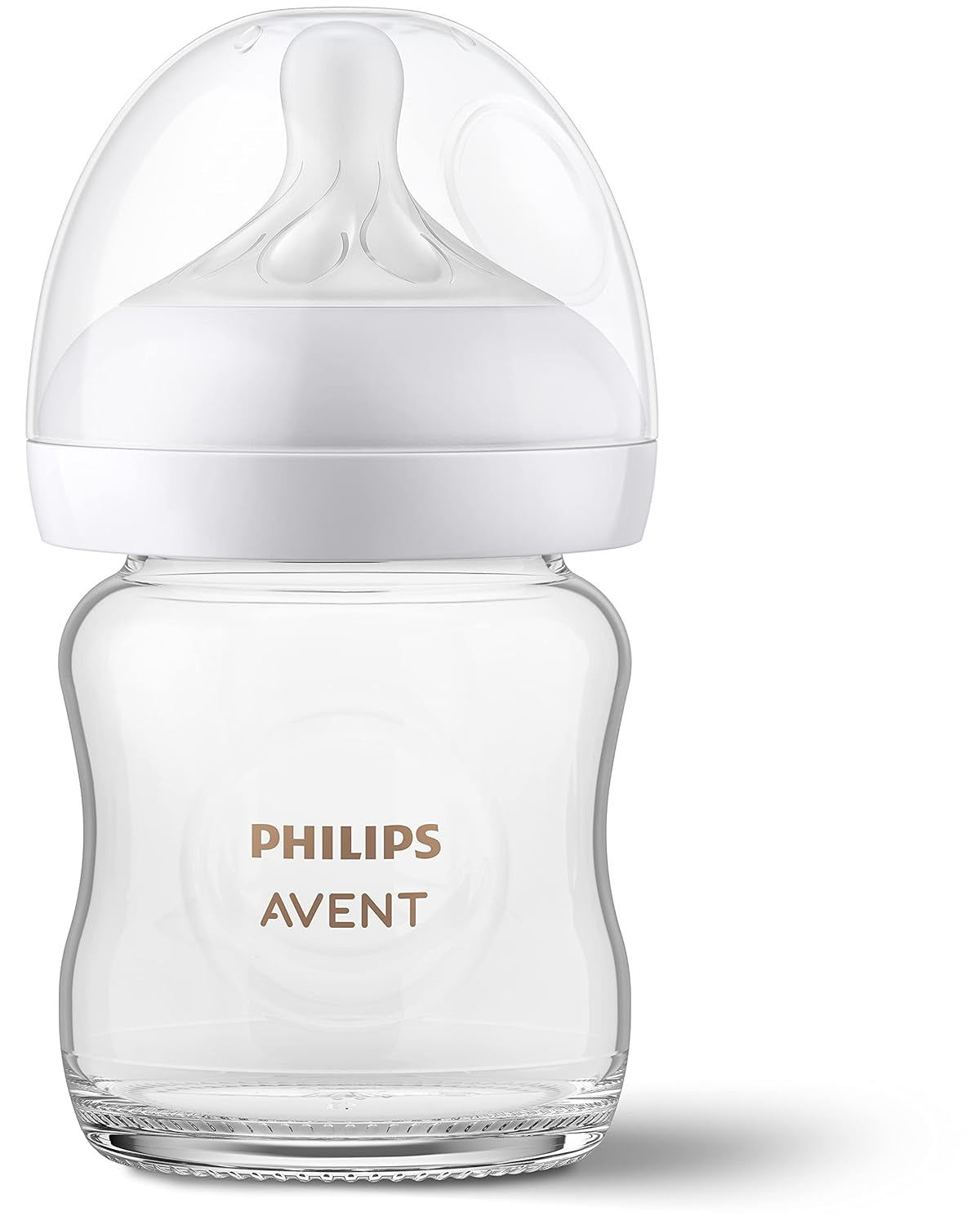 Philips AVENT Glass Natural Bottle with Natural Response Nipple, Baby Gift Set, SCD858/01