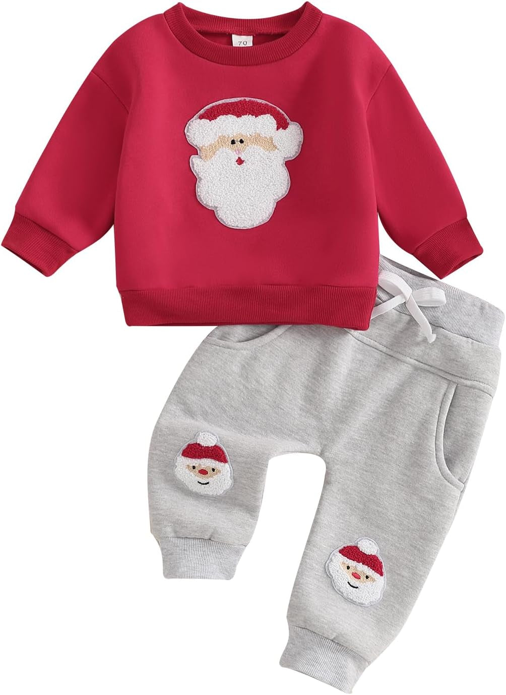 Toddler Baby Boy Girl Christmas Outfits Truck Tree Print Long Sleeve Sweatshirts Pants Fall Infant 2Pcs Clothes