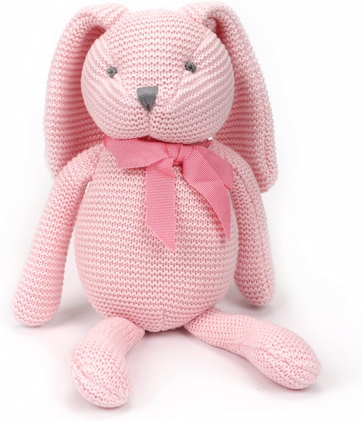 Organic Baby Toys White Bunny Rabbit Stuffed Animal 7.1"