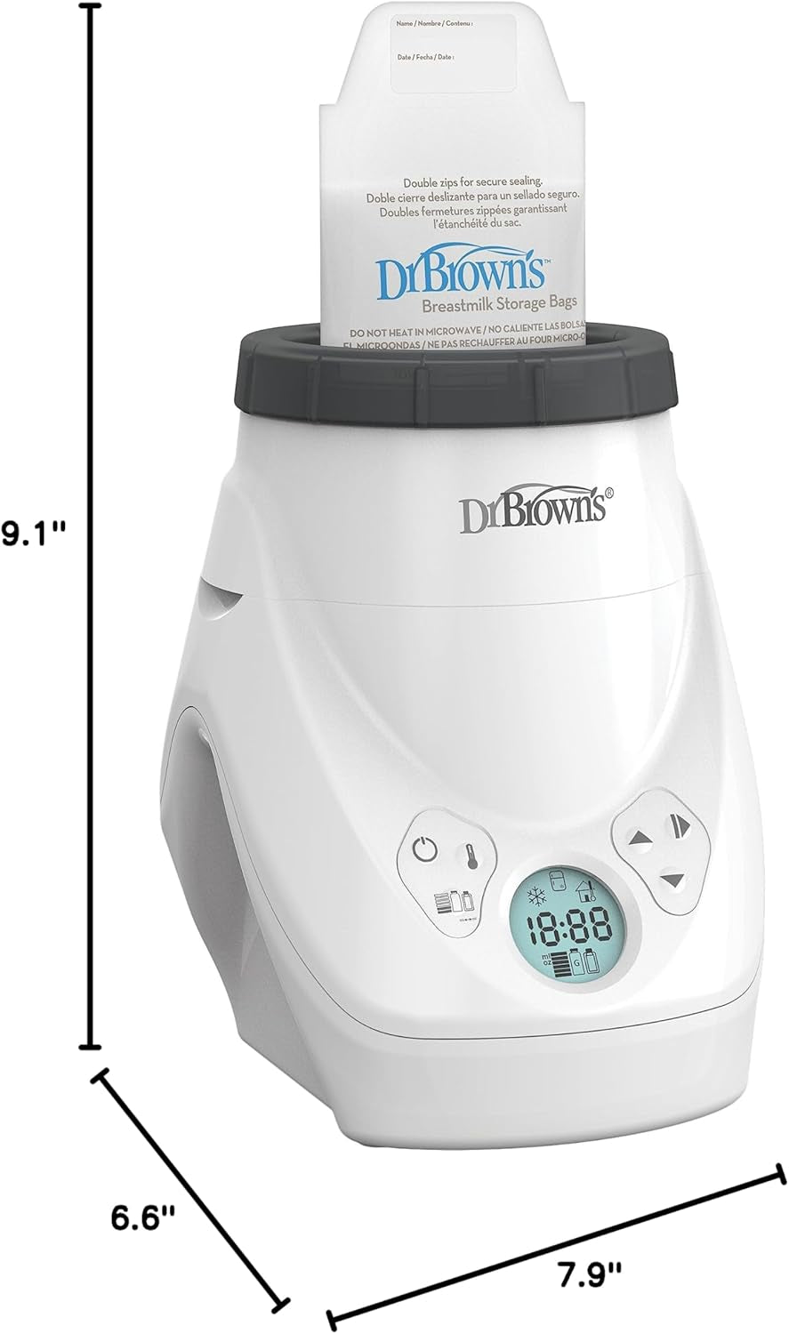 Dr. Brown'S Natural Flow Milkspa Breastmilk and Bottle Warmer with Even and Consistent Warming