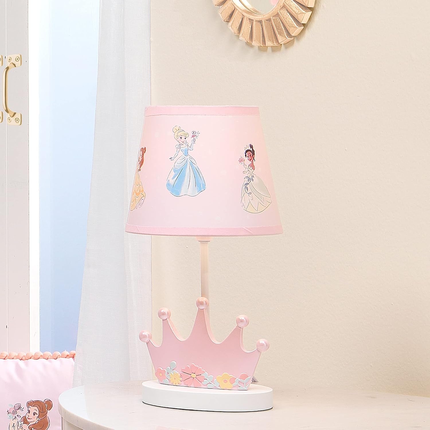 Disney Princesses Lamp,Resin with Shade & Bulb