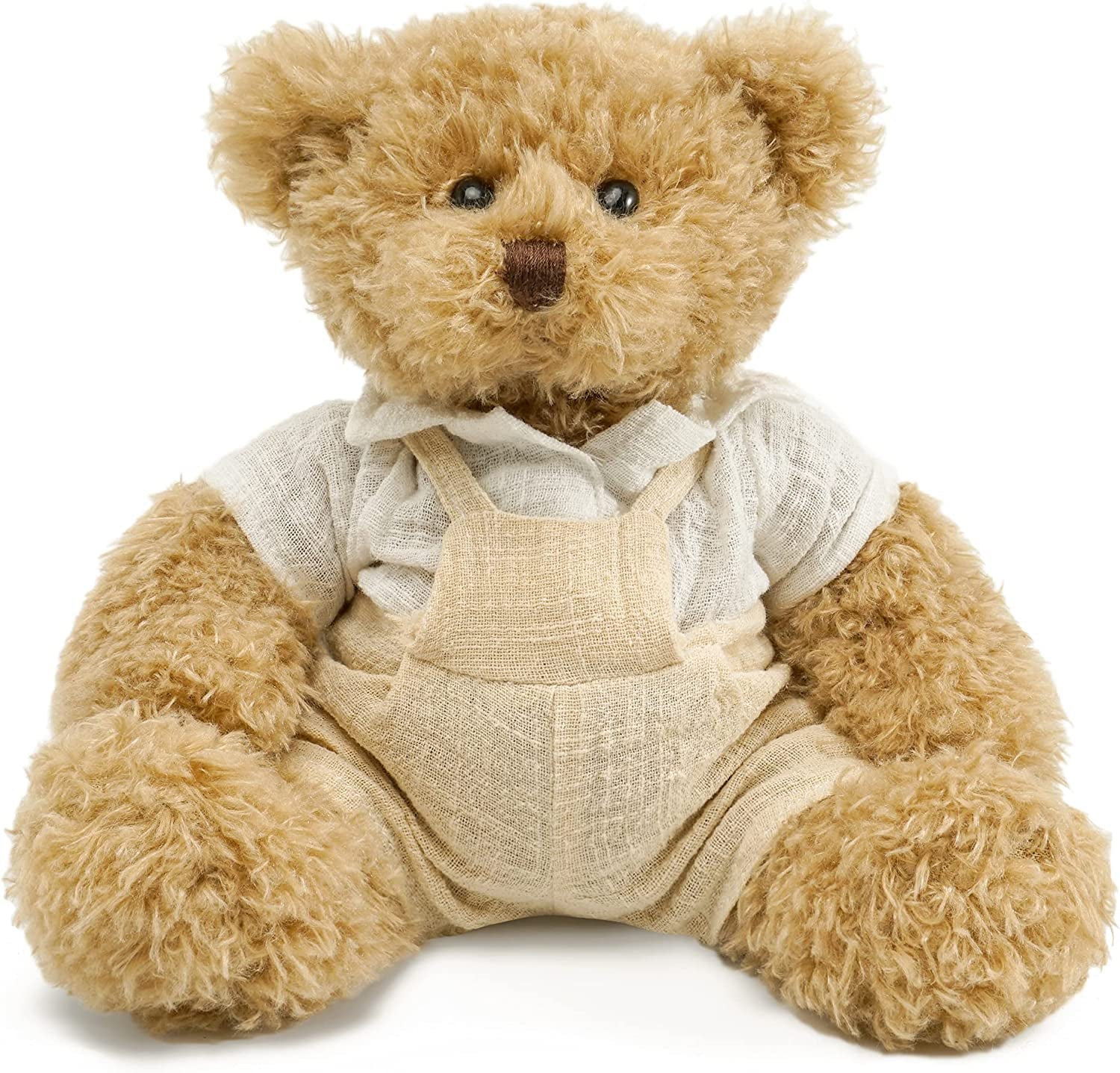 Teddy Bear Stuffed Animals, 10" Plush Stuffed Bear with Red Heart Pillow for Her/Him/Girlfriend/Boyfriend/Babies/Kids/Mom, Unique Gifts for Valentine'S Day/Anniversary/Birthday (Tan)