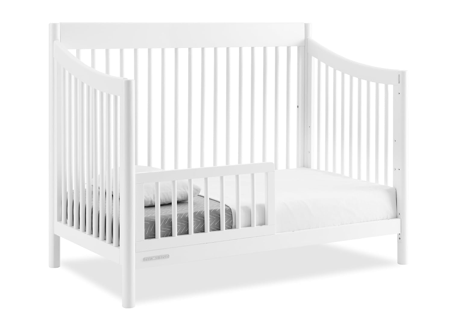 Delta Children Brooks 6-In-1 Convertible Crib - Greenguard Gold Certified, Bianca White