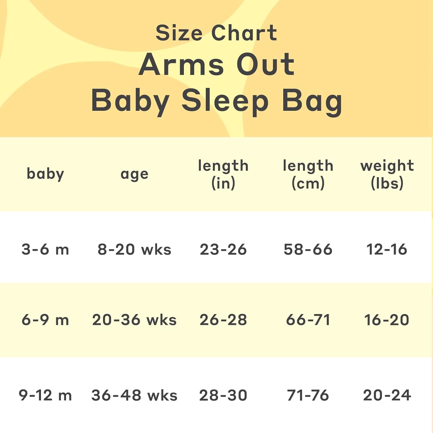 MONICA + ANDY Arms Out Baby Sleep Bag - Unisex Boys & Girls Organic Cotton Infant Sleep Sack - Sleeveless Zippered Sleeping Outfit for Babies & Toddlers (3-6 Months)