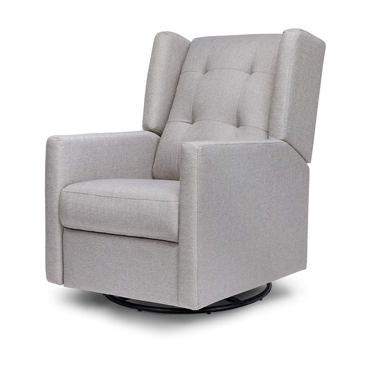 Davinci Maddox Recliner and Swivel Glider in Misty Grey, Greenguard Gold & Certipur-Us Certified