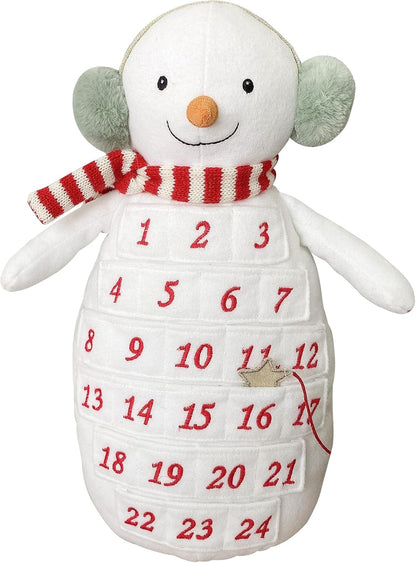 MON AMI Holiday Reindeer Inspired Soft Plush Advent Countdown to Christmas Calendar, Wall Hanging, Christmas Decor, Fabric Calendar, Home & Office Decoration, 26IN, Pink