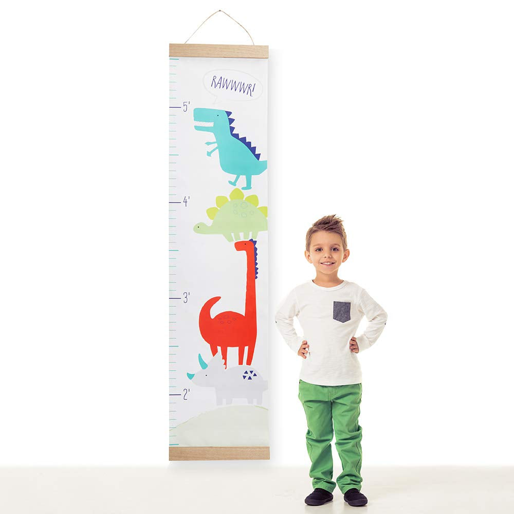 Baby Aspen BA23006NA Dinosaur Themed Growth Chart, Green, One Size