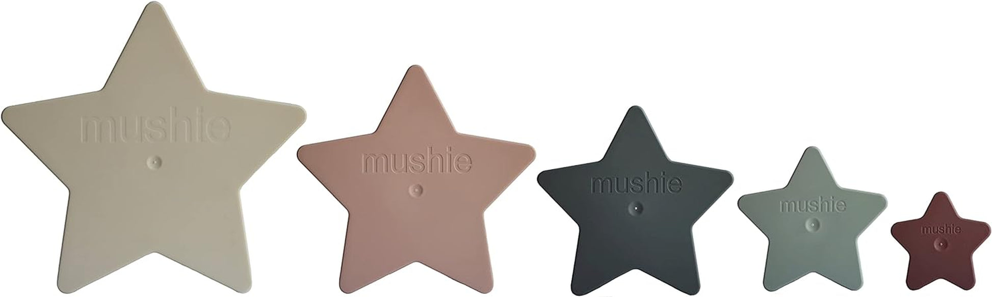 Mushie Nesting Stars Toy 10Pcs | Made in Denmark (Original) 10 Months+