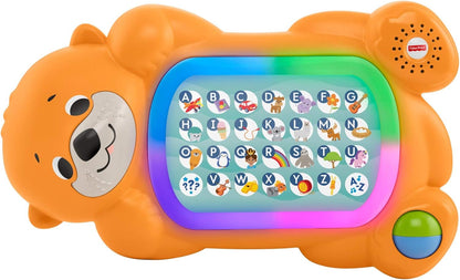 Fisher-Price Baby Learning Toy Linkimals a to Z Otter with Music & Lights for Infants Ages 9+ Months, Compatible Only with Linkimals Items