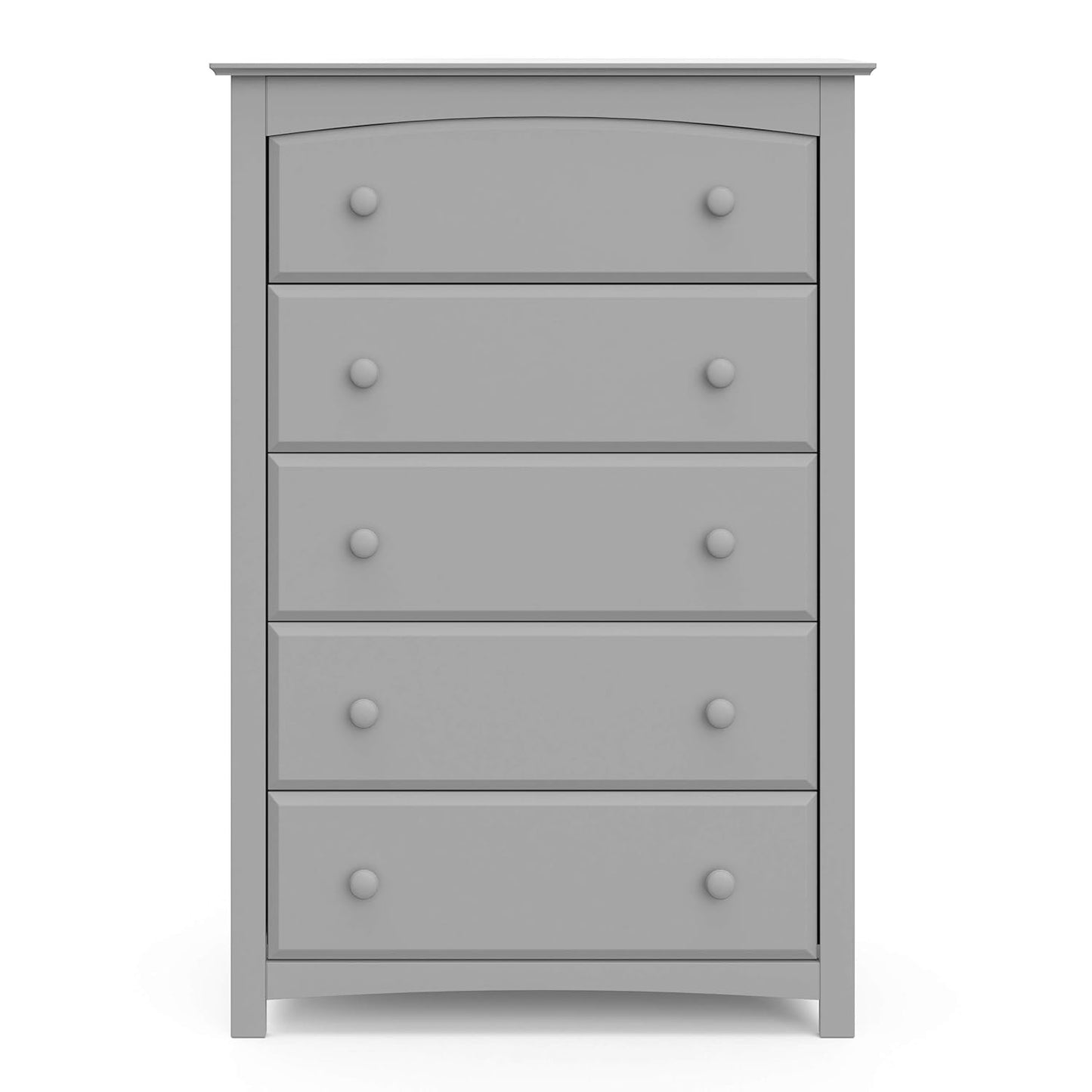 Storkcraft Kenton 5 Drawer Dresser (Pebble Gray) – Dresser for Kids Bedroom, Nursery Dresser Organizer, Chest of Drawers for Bedroom with 5 Drawers, Universal Design for Children’S Bedroom