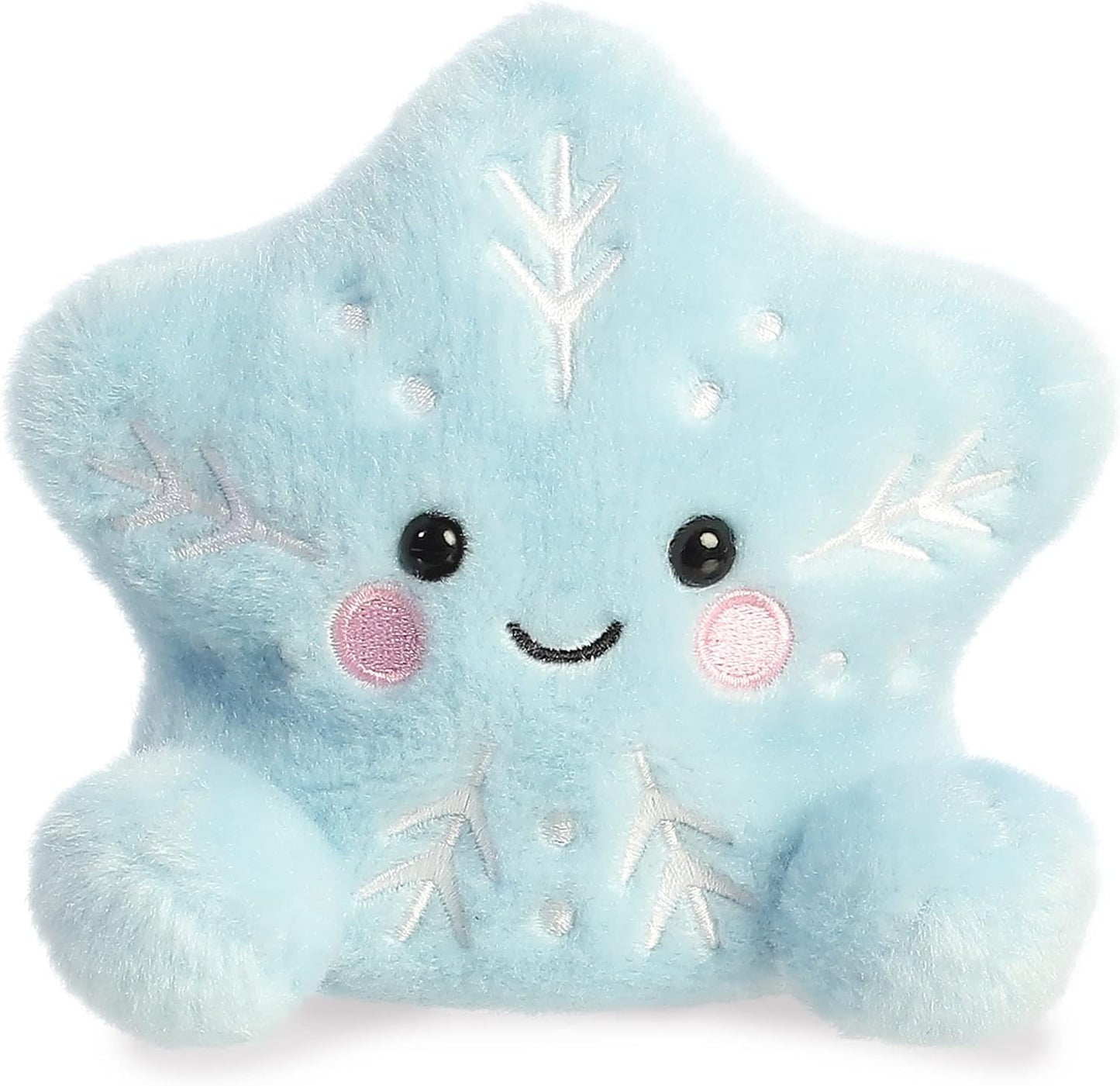 Aurora® Adorable Palm Pals™ Frosty Snowflake™ Stuffed Animal - Pocket-Sized Play - Collectable Fun - Blue 5 Inches