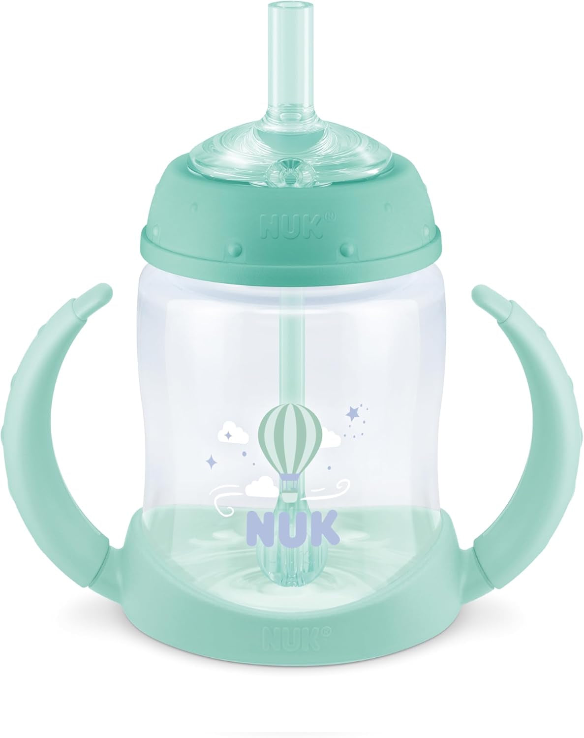 NUK Learner Straw Cup, 10Oz - Toddler Cup with Soft Straw for Easy Drinking, Suitable for Ages 8 Months and Up