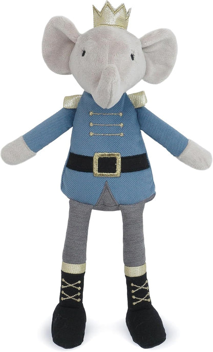 MON AMI Prince Earl the Elephant Plush Stuffed Doll – 12”, Cute Elephant in Blue Suit, Use as Toy or Nursery Room Décor, for Kids of All Ages