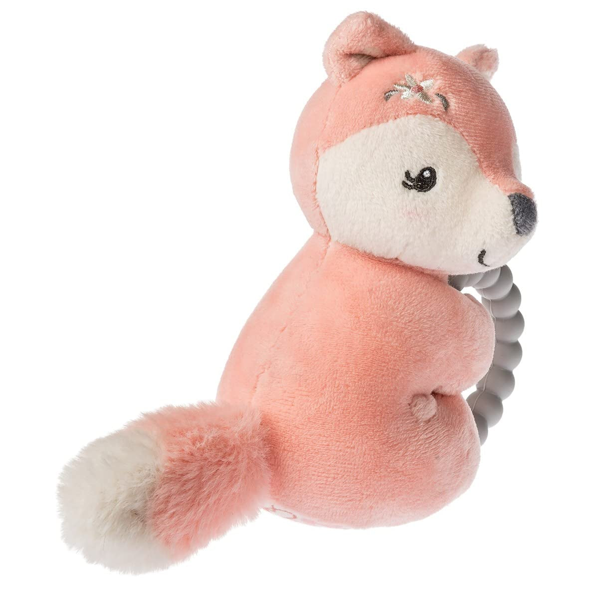 Mary Meyer Soft Baby Rattle with Soothing Teether Ring, 6-Inches, Sweet-N-Sassy Fox