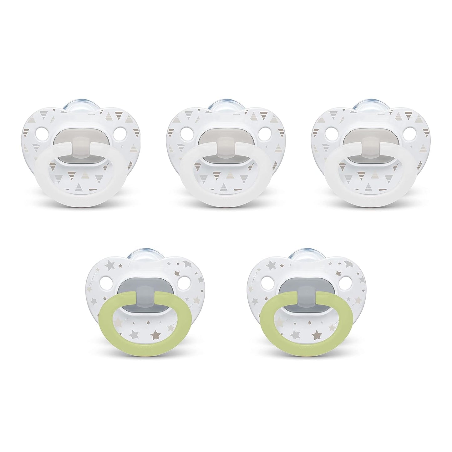 NUK Comfy Orthodontic Pacifiers, Timeless Collection, 0-6 Months, 5 Count