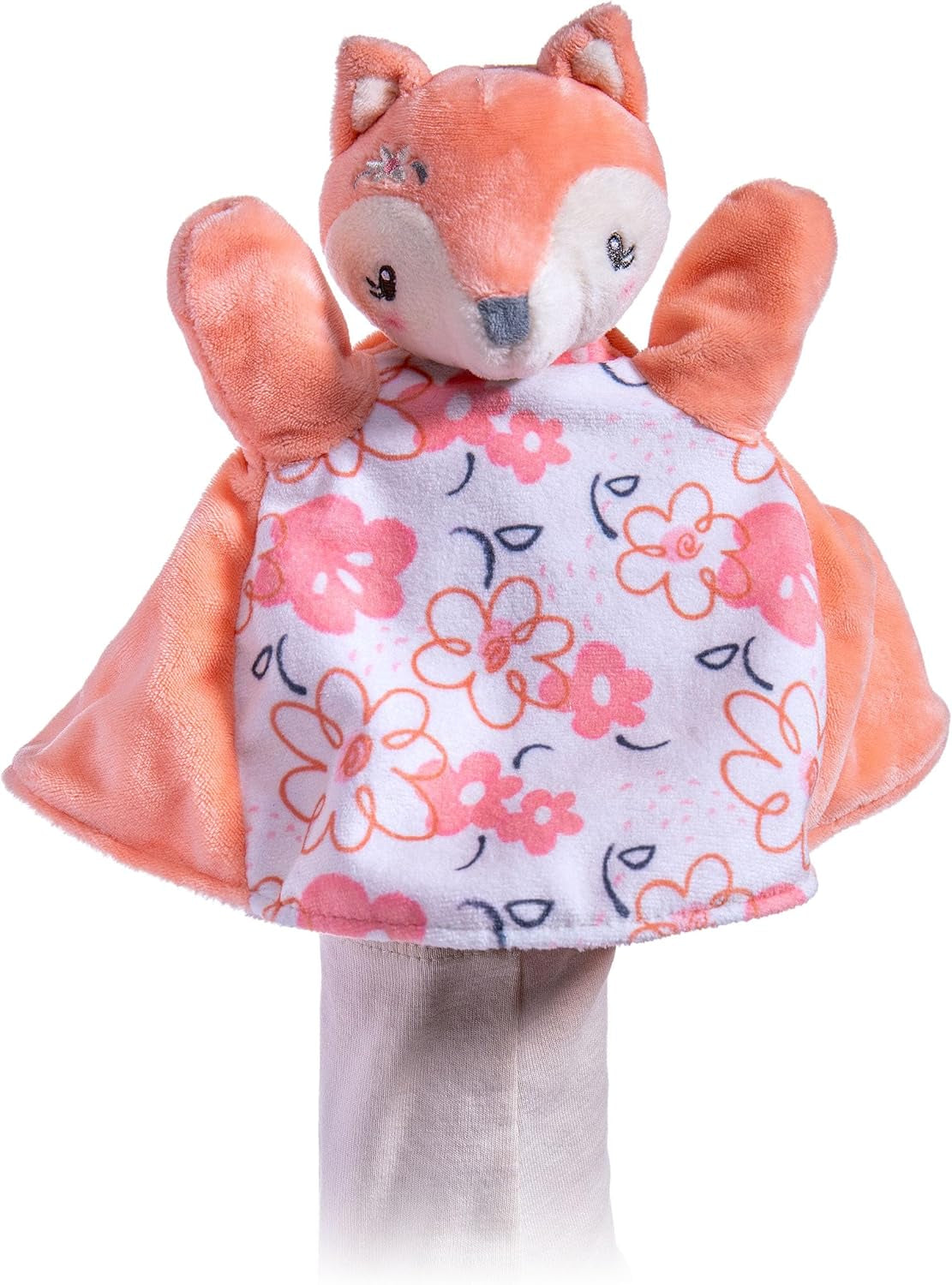 Mary Meyer Hand Puppet Lovey Soft Toy, 9-Inches, Sweet N Sassy Fox